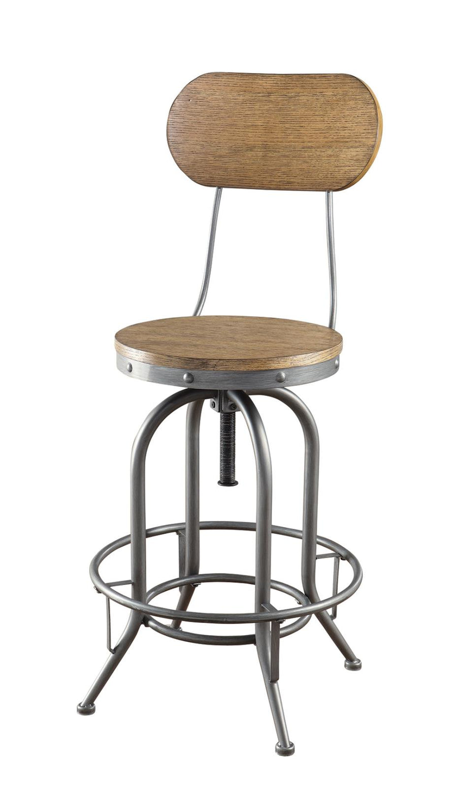 Rustic Graphite Bar Stool