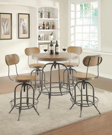 Rustic Graphite Bar Stool