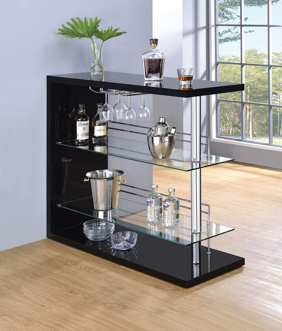 Contemporary Black Bar Unit