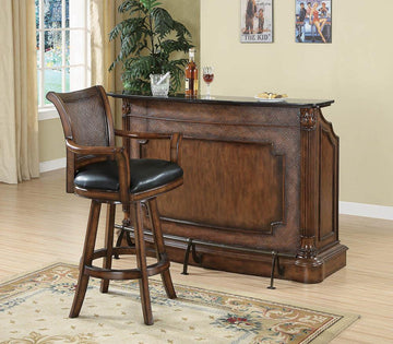 Traditional Ornate Brown Bar Unit