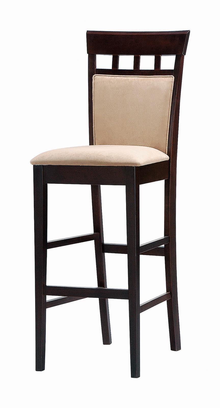 Gabriel Cappuccino Exposed Wood Bar Stool