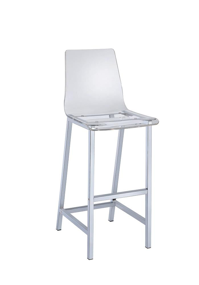 Contemporary Clear Acrylic Bar Stool