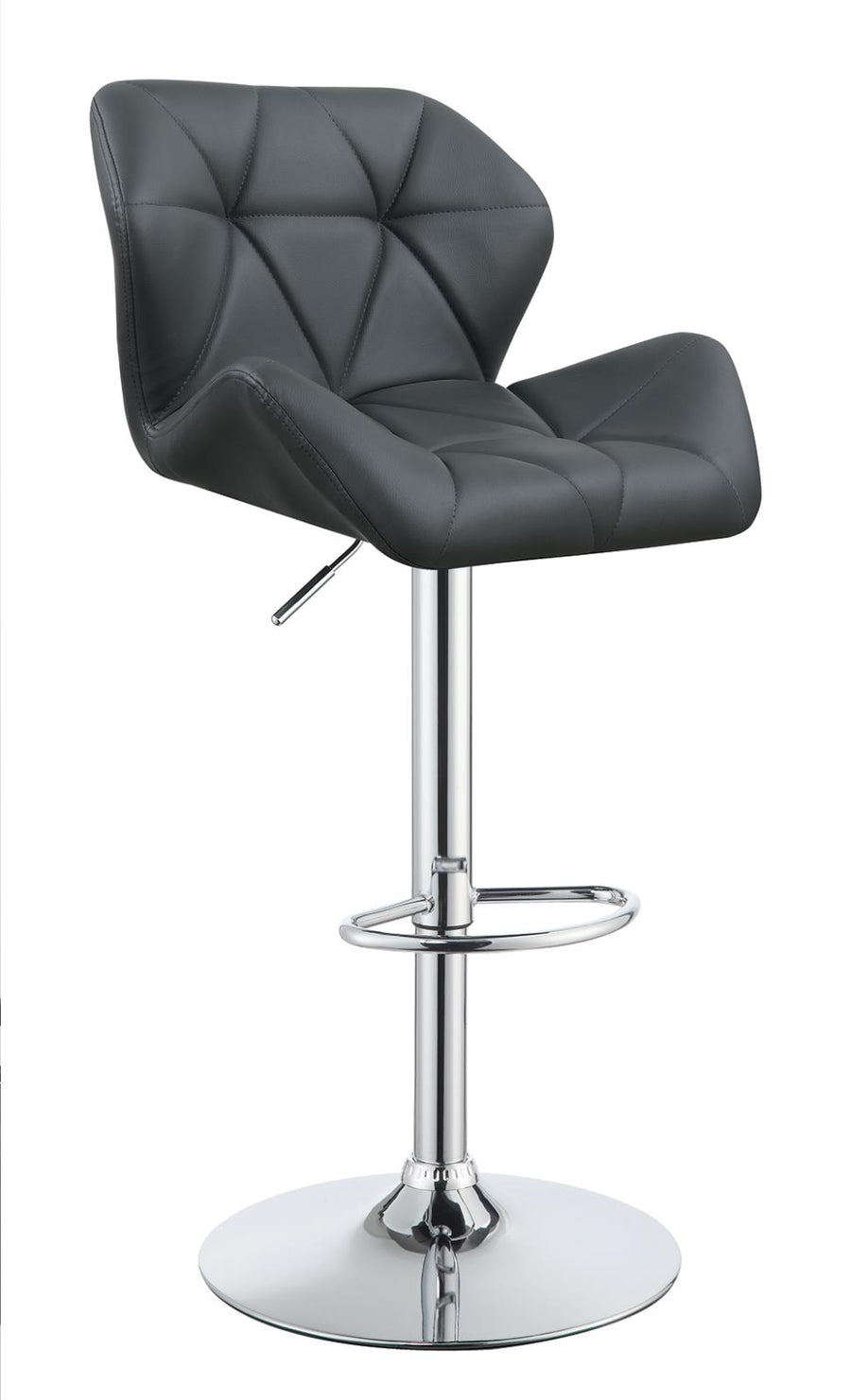 Contemporary Grey Adjustable Bar Stool