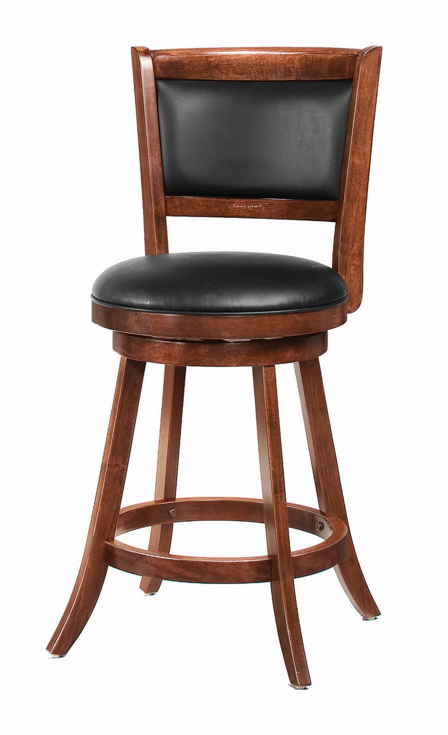 Transitional Chestnut Swivel Counter Stool