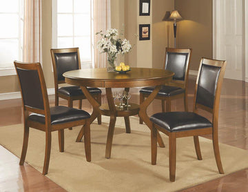 Nelms Casual Deep Brown Dining Table