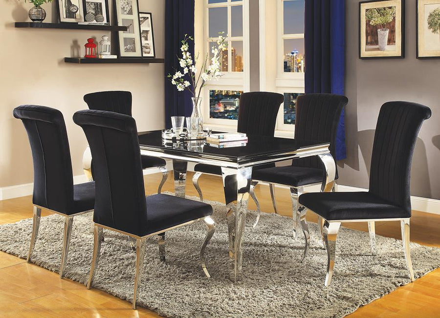 Barzini Dining Contemporary Black Dining Table