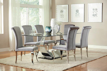 Hollywood Glam Chrome Dining Chair