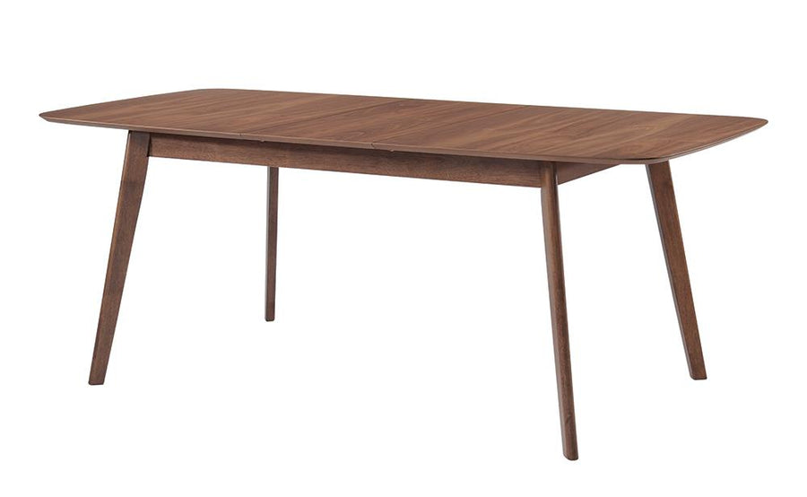 Redbridge Mid-Century Modern Natural Walnut Dining Table