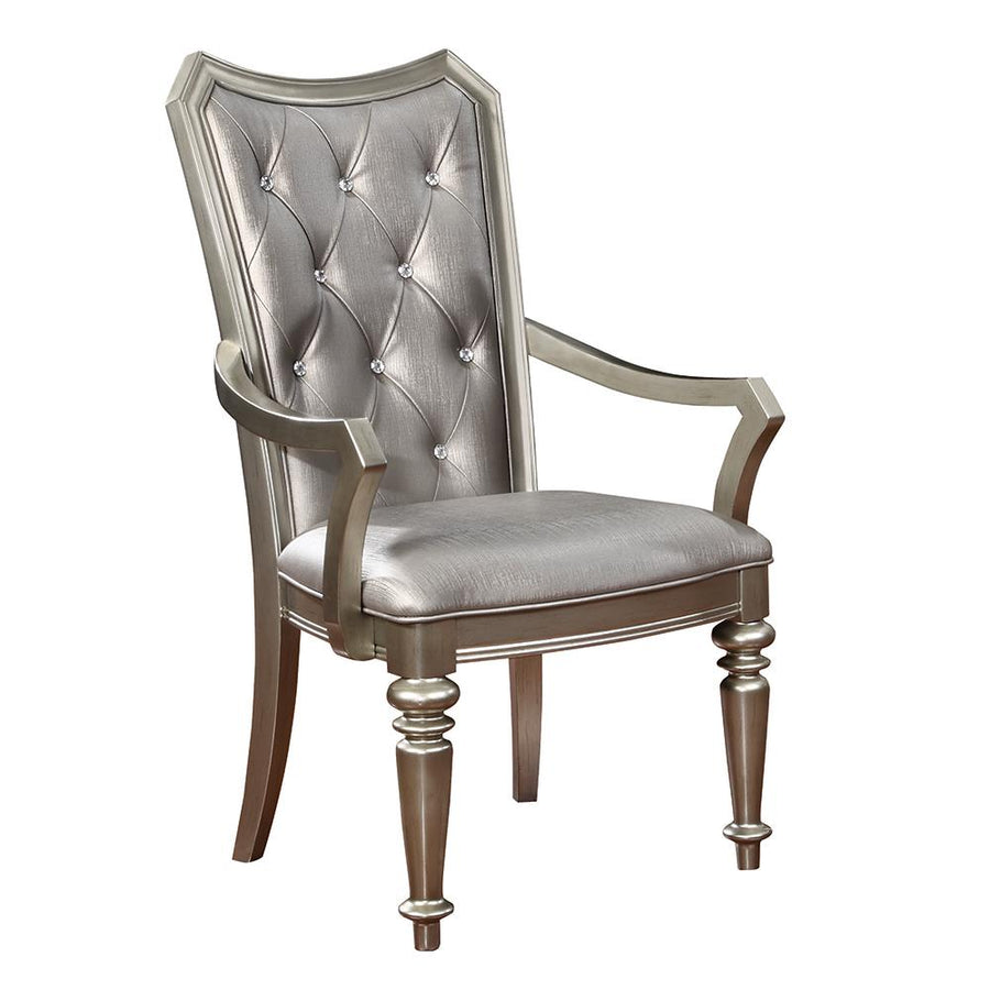 Danette Metallic Platinum armchair