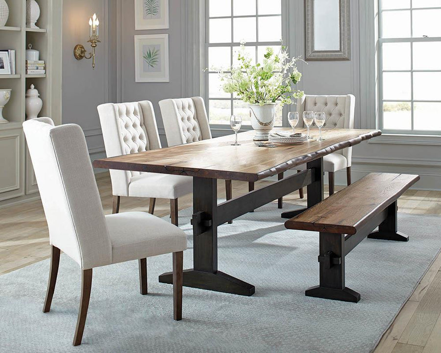 Burnham Farmhouse Mahogany Dining Table