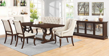 Glen Cove Traditional Dark Brown Dining Table