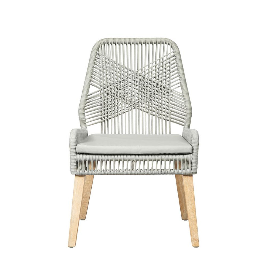 Grey and Natural Mango Side Chair