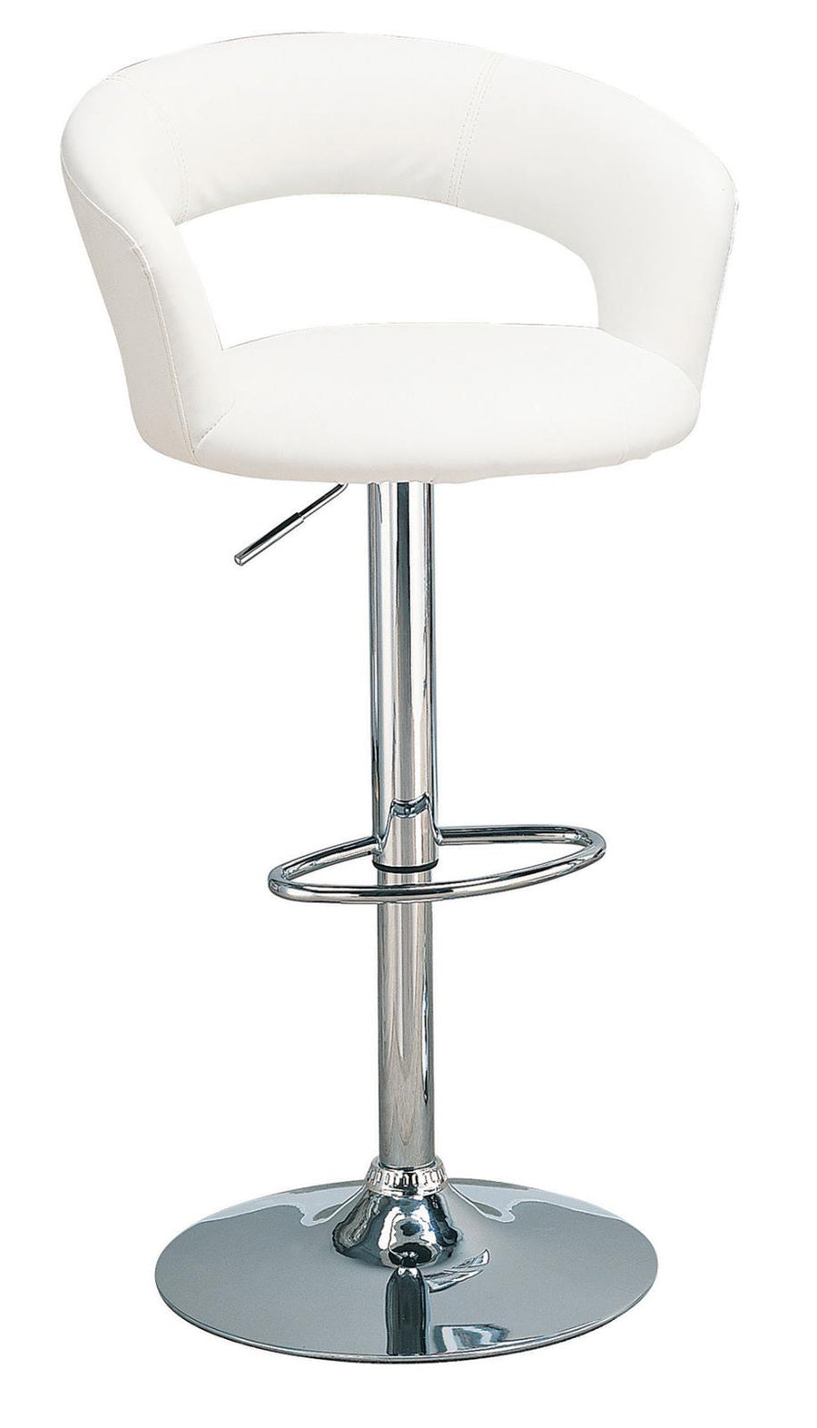 Rec Room Adjustable Bar Stool White