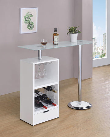 Contemporary White Bar Table