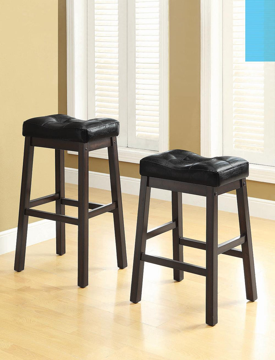 Transitional Black Counter-Height  Upholstered Chair