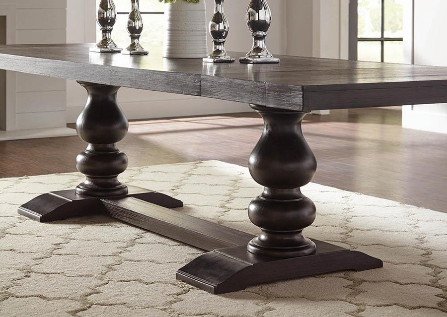 Phelps Traditional Antique Noir Dining Table