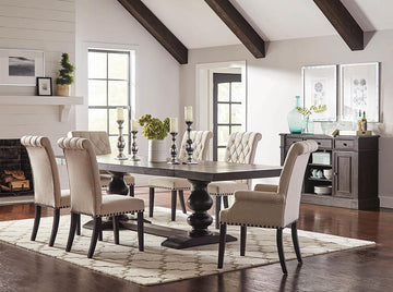 Phelps Traditional Antique Noir Dining Table