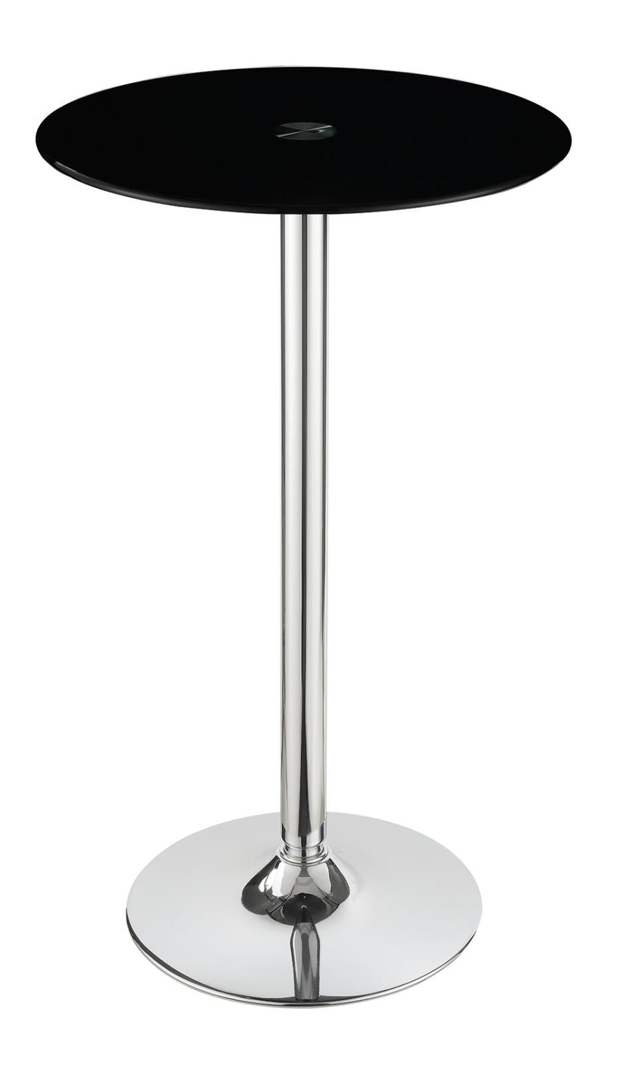 Contemporary Chrome Bar Table