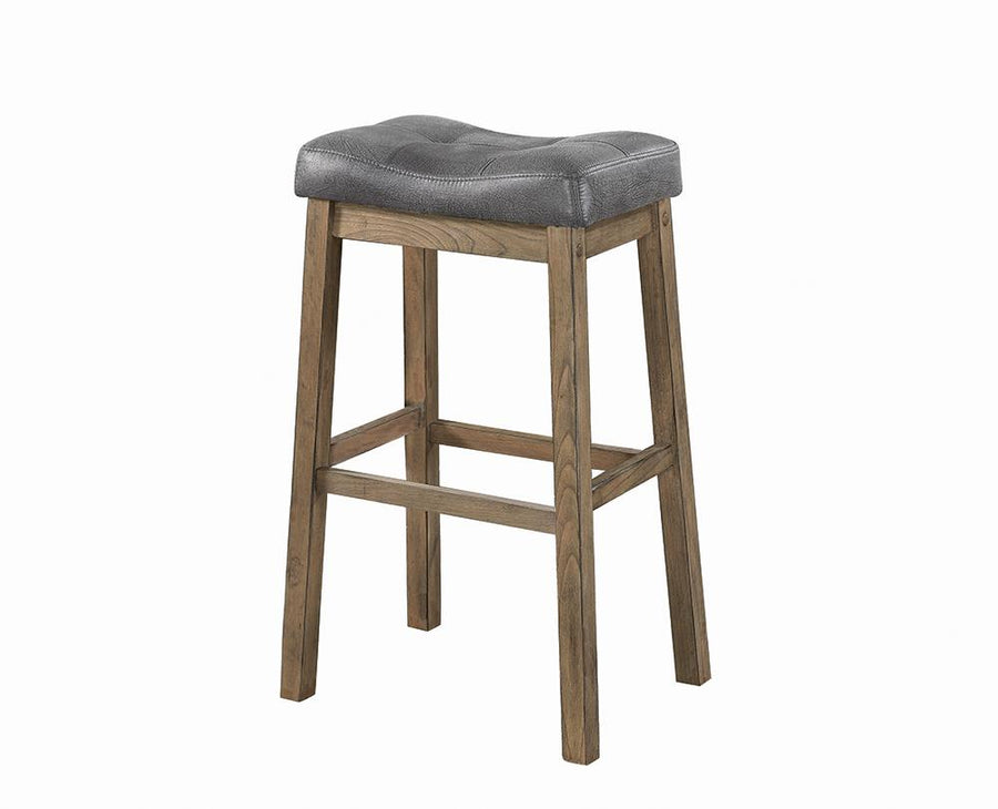 Rustic Driftwood Backless Bar Stool