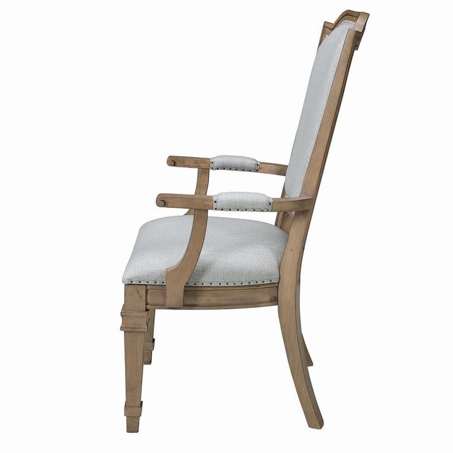 Florence Grey Upholstered Dining Arm Chair