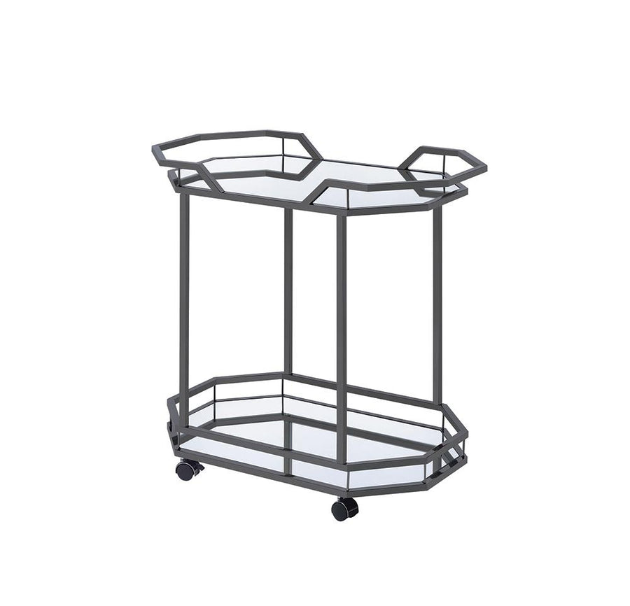 Traditional Black Nickel Serving Cart