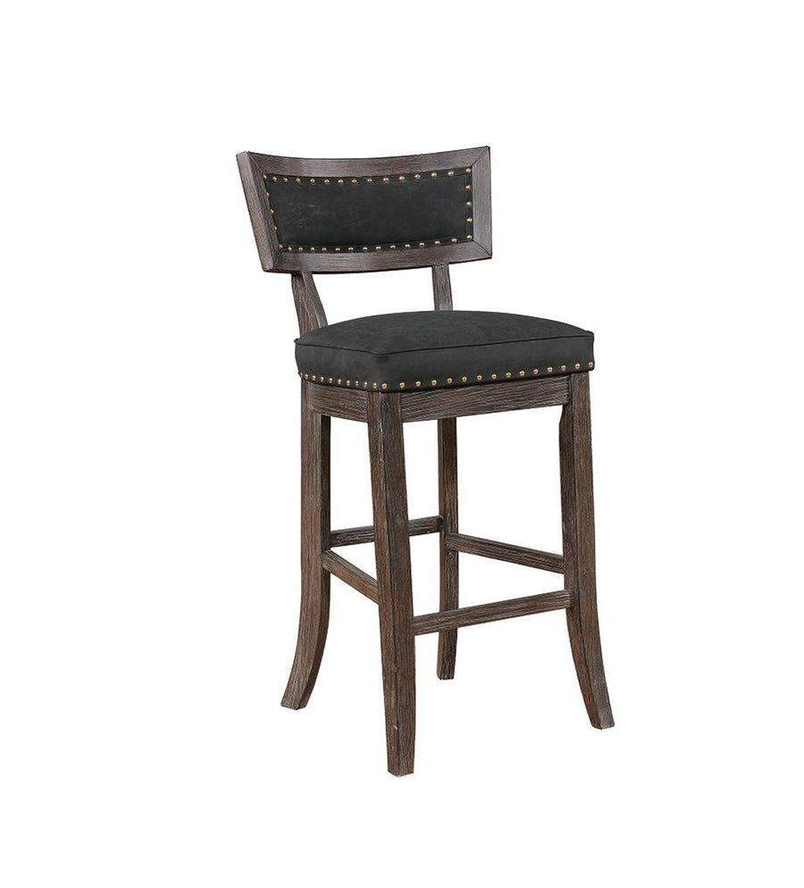 Rustic Black Bar-Height Dining Chair