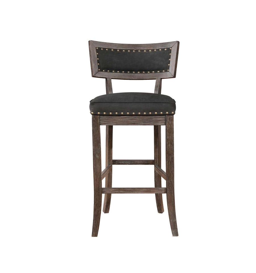 Rustic Black Bar-Height Dining Chair