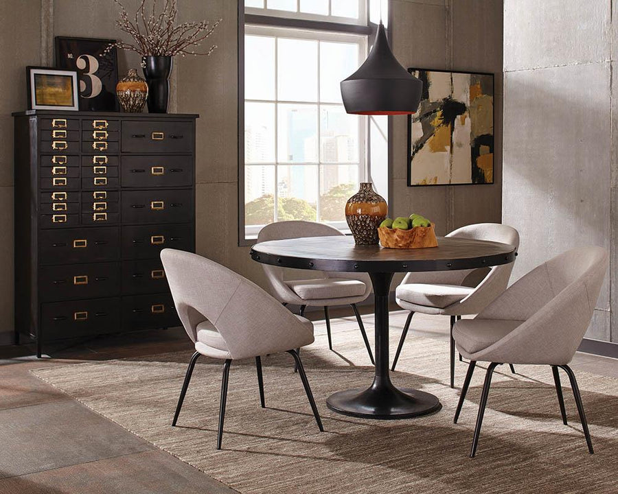 Mayberry Rustic Black Dining Table