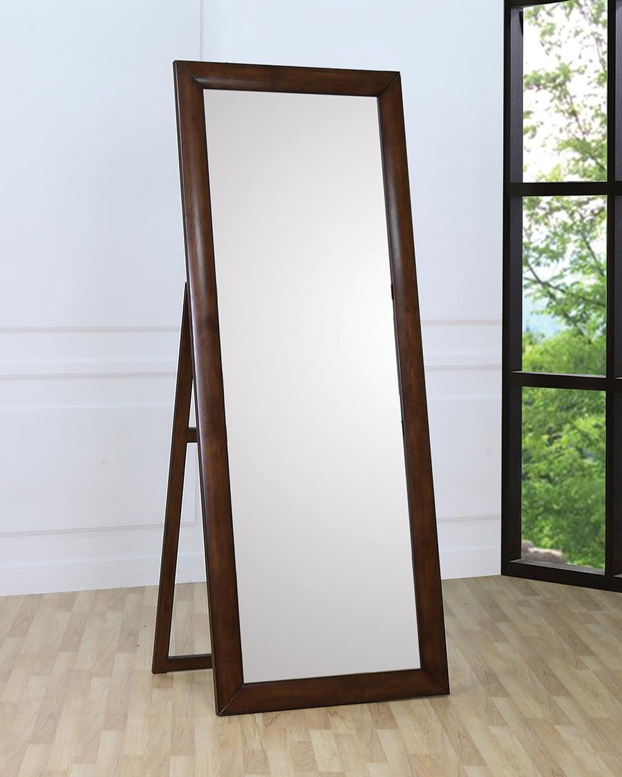 Hillary Warm Brown Standing Floor Mirror