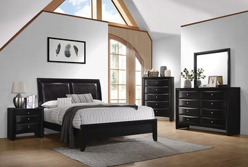 Briana Black King Five-Piece Bedroom Set