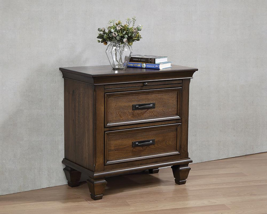 Franco Two-Drawer Nightstand With Tray