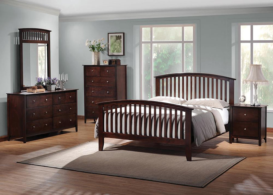 Tia Cappuccino Queen Bed