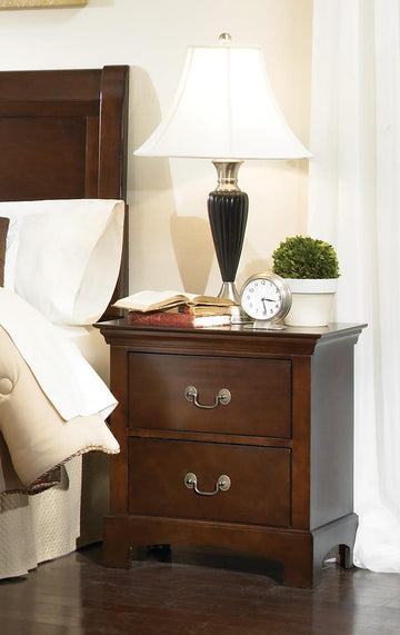 Tatiana Transitional Two-Drawer Nightstand