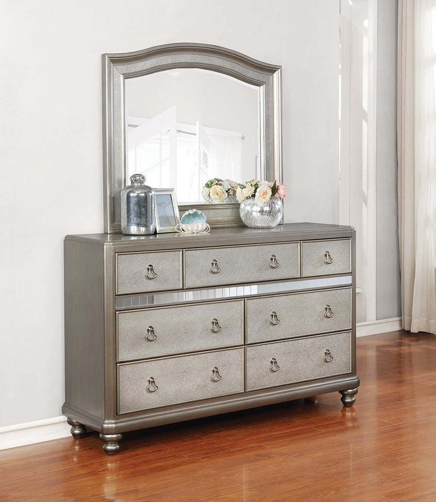 Bling Game Dresser Mirror With Arched Top