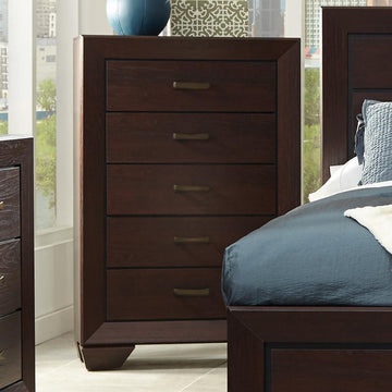 Fenbrook Dark Cocoa Five-Drawer Chest