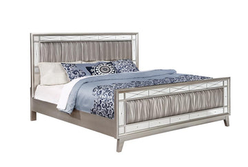 Leighton Contemporary Metallic Full Bed