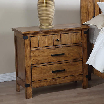 Brenner Rustic Honey Nightstand