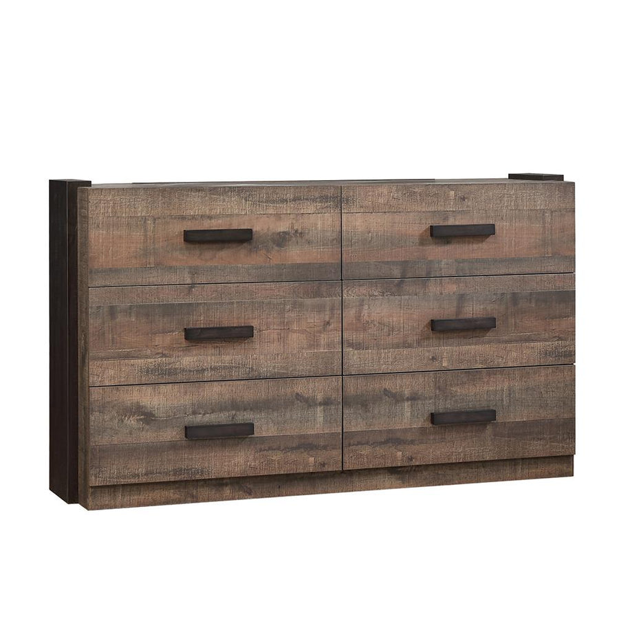 Weston Weathered Oak and Rustic Coffee Dresser