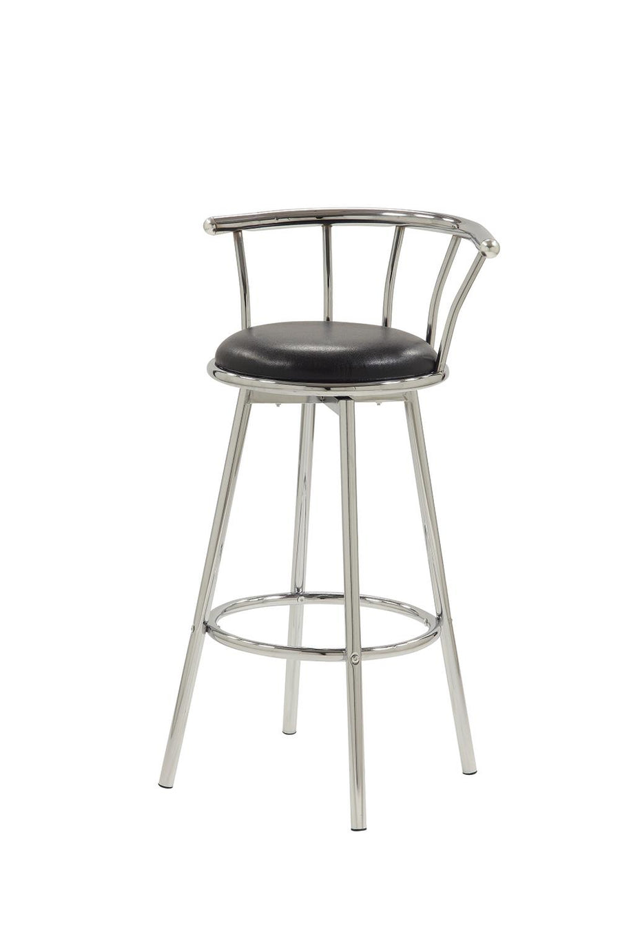 Chrome-Plated Swivel Bar Stool