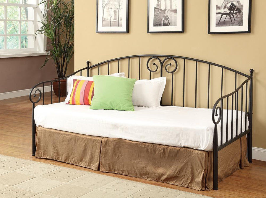 Traditional Black Metal Twin Daybed