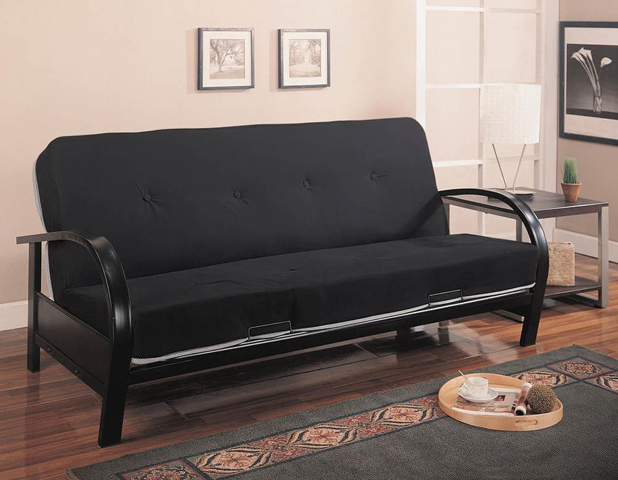 Transitional Black Futon Frame