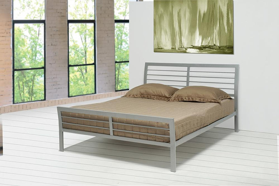 Cooper Contemporary Silver Metal Full Bed