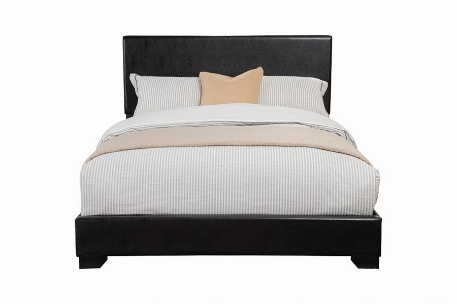 Conner Casual Black Upholstered Twin Bed