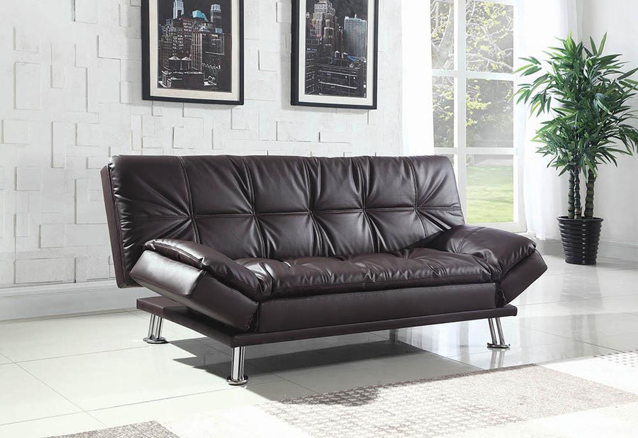 Dilleston Contemporary Brown Sofa Bed