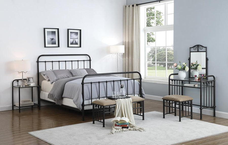 Livingston Transitional Dark Bronze Full Bed