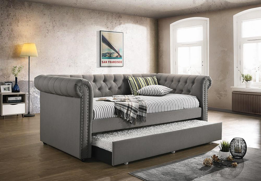 Kepner Grey Chesterfield Daybed