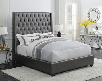 Clifton Metallic Grey Queen Bed