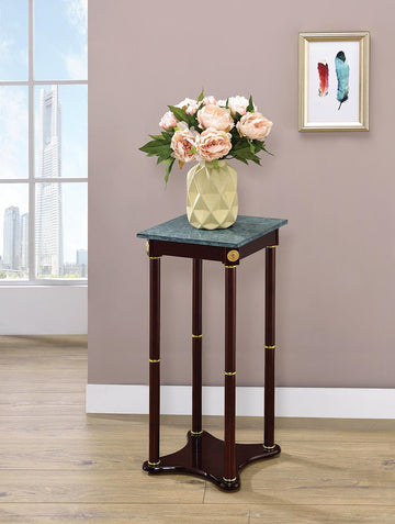 Traditional Merlot Square Plant Stand