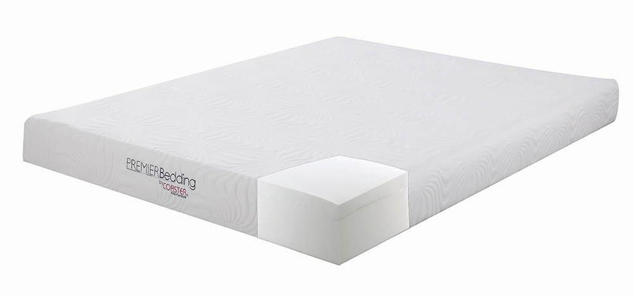 Keegan White 8-Inch Eastern King Memory Foam Mattress