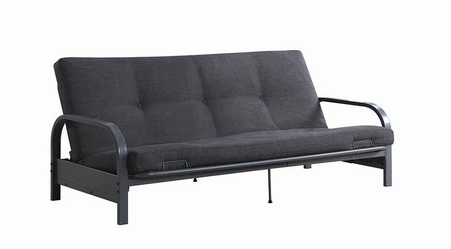 Dark Grey Metal Futon Frame